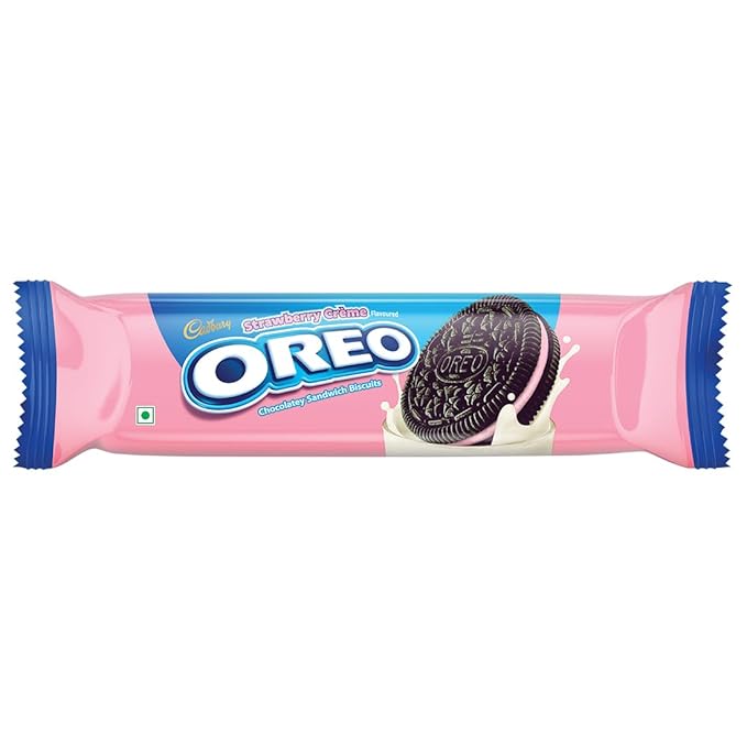 Cadbury Oreo Strawberry Flavor Biscuit, 108.55g