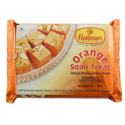 Haldiram Soan Papdi (Orange Flavour) 500g